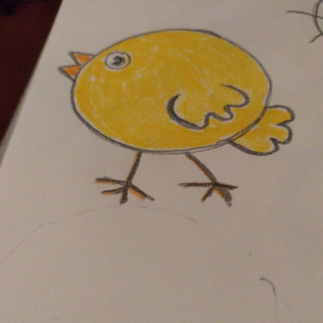 Как нарисовать цыпленка для детей